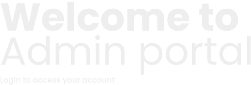 Welcome to Super Admin portal